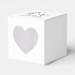 Her Favorite Custom Elegant Monochrome Wedding  Favor Boxes