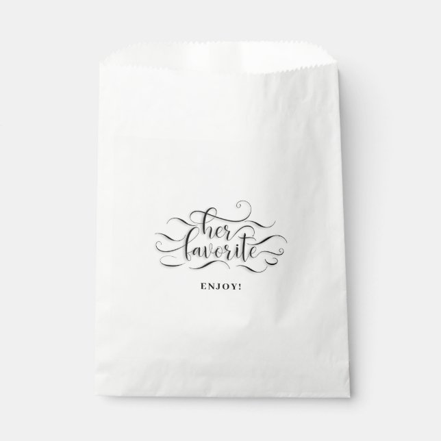 Her Favorite - Enjoy - Favor Bag (Front)