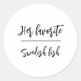 Her Favorite Groom Candy Favor Wedding Stickers