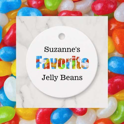 Her Favorite Jelly Beans  Shower Favor Tag