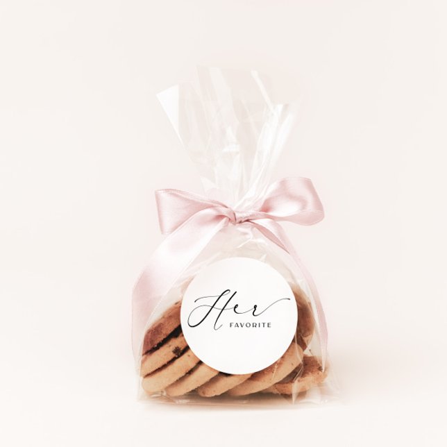 Her Favorite Party Favor Stickers w Script Font (Creator Uploaded)