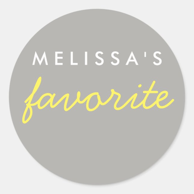 "Her" Favorite Snack Classic Round Sticker (Front)