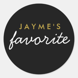 "Her" Favorite Snack Classic Round Sticker