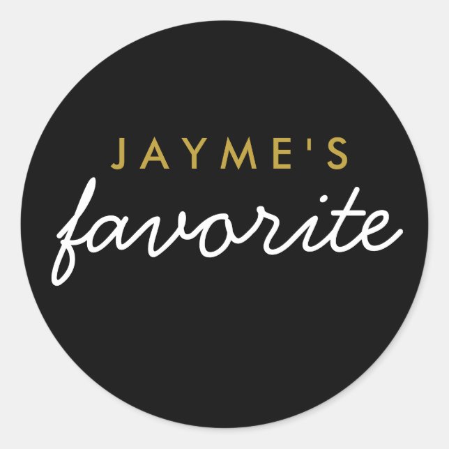 "Her" Favorite Snack Classic Round Sticker (Front)