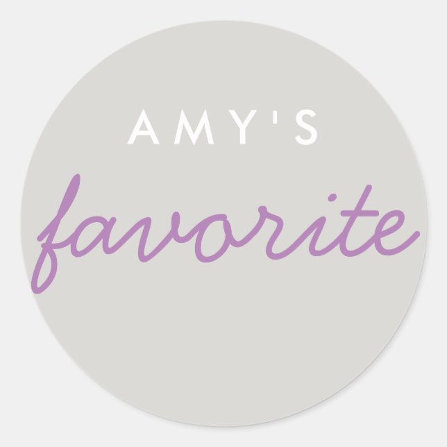 "Her" Favorite Snack Classic Round Sticker (Front)