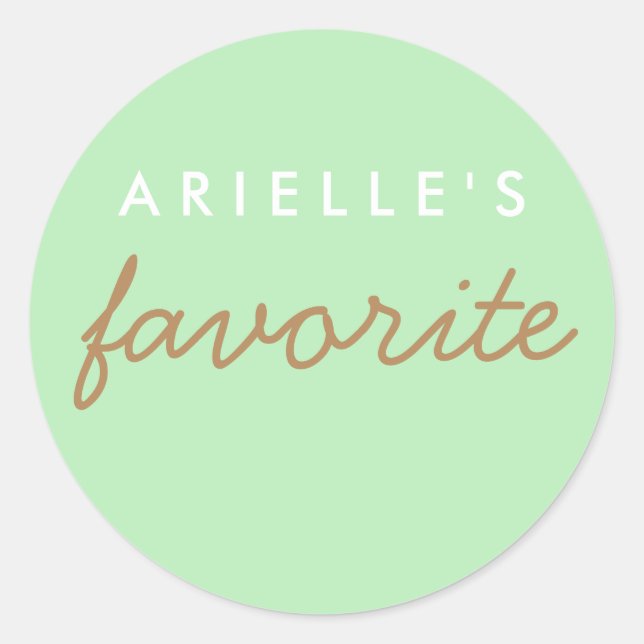 "Her" Favorite Snack Classic Round Sticker (Front)