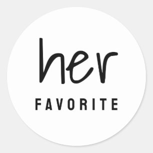 Her favorite Wedding Heart Sticker