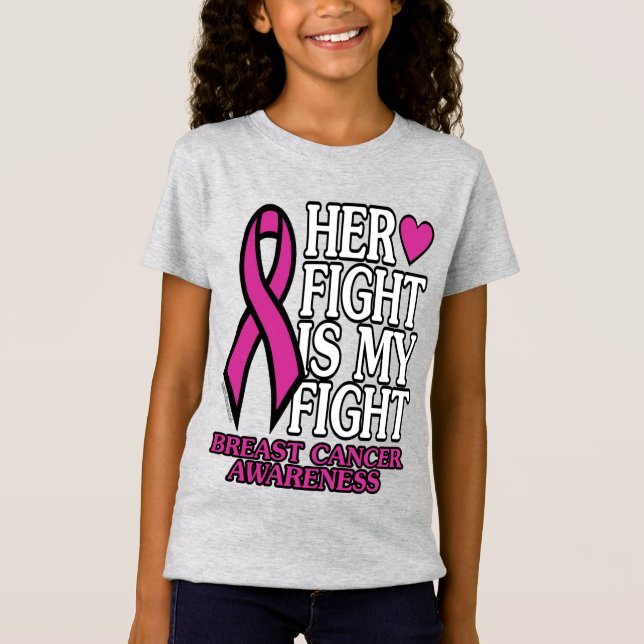 Her Fight...Breast Cancer T-Shirt (Front)