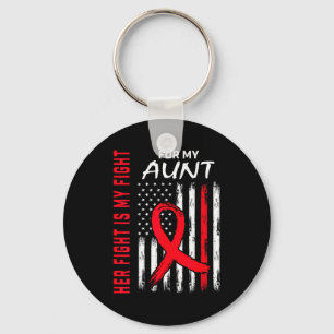 Her Fight Is My Fight Aunt Heart Disease Awareness Keychain