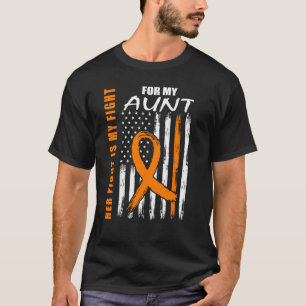 Her Fight Is My Fight Aunt Leukemia Awareness USA T-Shirt