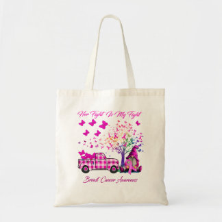 Her Fight Is My Fight Breast Cancer tree Tote Bag