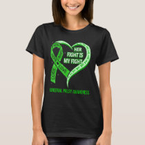 Her Fight Is My Fight Cerebral Palsy Awareness Rib T-Shirt