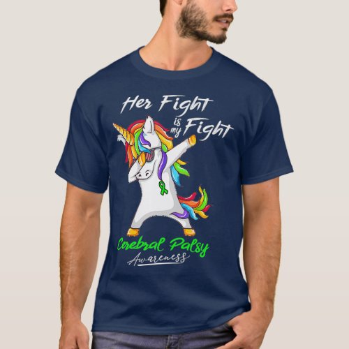 Her Fight is my Fight Cerebral Palsy Fighter T_Shirt