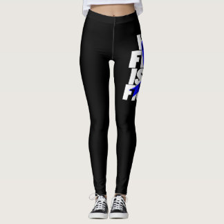 Her Fight Is My Fight Colon Cancer Blue Ribbon (2) Leggings