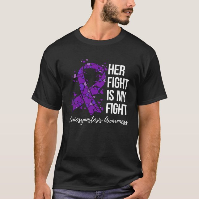 Her Fight Is My Fight Craniosynostosis Awareness T-Shirt (Front)