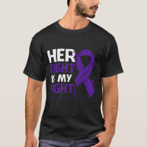 Her Fight Is My Fight CROHN'S DISEASE AWARENESS Fe T-Shirt