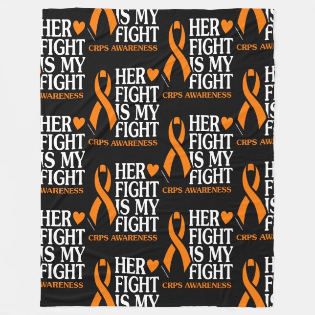 Her Fight is My Fight...CRPS Fleece Blanket (Front)