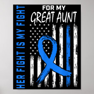 Her Fight Is My Fight Diabetes Awareness Shirt Gre Poster