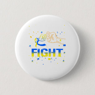 Her Fight Is my Fight Down Syndrome Awareness Button