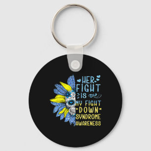 Her Fight Is My Fight Down Syndrome Awareness Cost Keychain