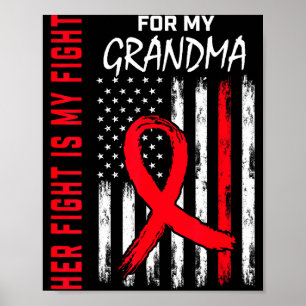Her Fight Is My Fight Grandma Heart Disease Awaren Poster