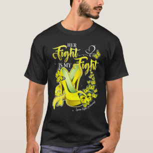 Her Fight Is My Fight High Heels Spina Bifida Awar T-Shirt