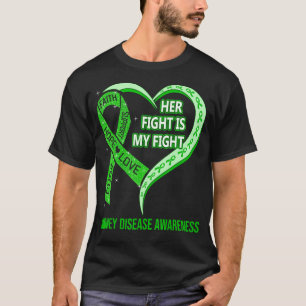 Her Fight Is My Fight Kidney Disease Awareness Rib T-Shirt