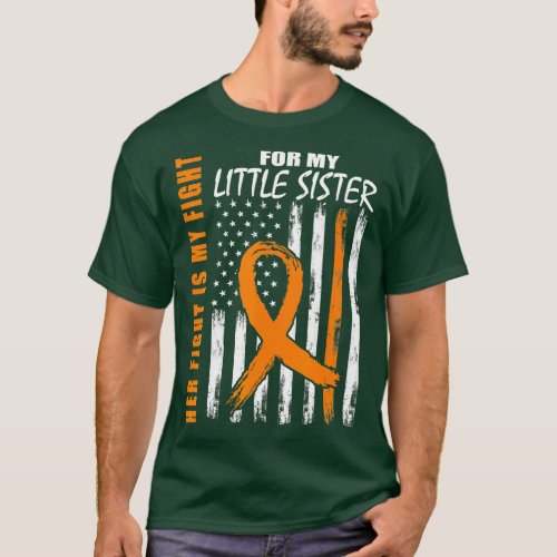Her Fight Is My Fight Little Sister Leukemia Aware T_Shirt