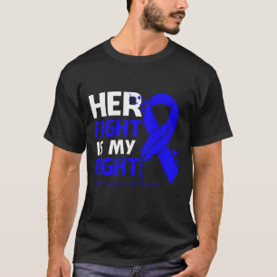Her Fight Is My Fight MASTOCYTOSIS AWARENESS Feath T-Shirt