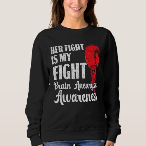 Her Fight Is My Fight Medical Condition Aneurysm A Sweatshirt