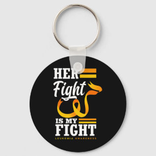 Her Fight Is My Fight Mom Wife Daughter Leukemia A Keychain