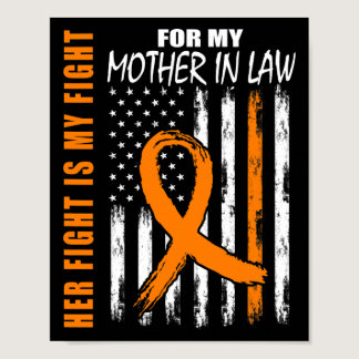 Her Fight Is My Fight Mother In Law Leukemia Aware Poster