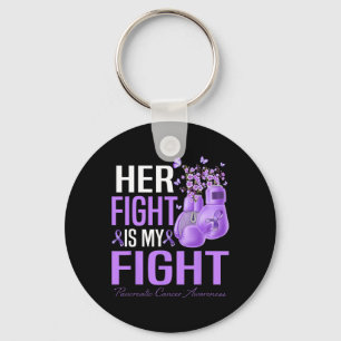 Her Fight Is My Fight Pancreatic Cancer Awareness Keychain