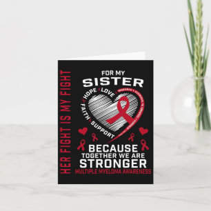 Her Fight Is My Fight Sister Multiple Myeloma Awar Card