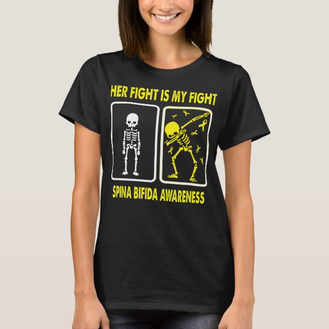 Her Fight Is My Fight SPINA BIFIDA AWARENESS T-Shirt (Front)