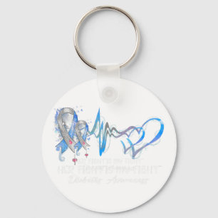 Her Fight Is My Fight Type 1 Diabetes Awareness Gi Keychain