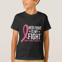 Her Fight Is My Fight Warrior Kidney Cancer Awaren T-Shirt