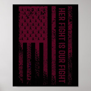 Her Fight Is Our Fight Brain Aneurysm Awareness 1 Poster