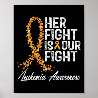 Her Fight Is Our Fight Leukemia Awareness 1 Poster