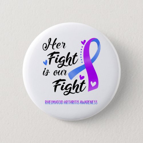 Her Fight is our Fight Rheumatoid Arthritis Button