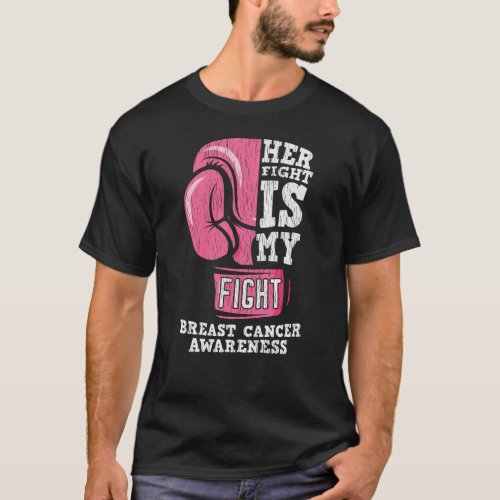 Her Fight My Fight Breast Cancer Awareness Family T_Shirt