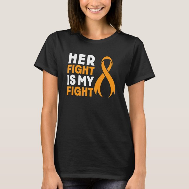 Her Fight My Fight Ms Warrior Multiple Sclerosis A T-Shirt (Front)