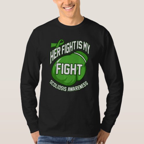 Her Fight My Fight Spinal Fusion Awareness Surgery T_Shirt
