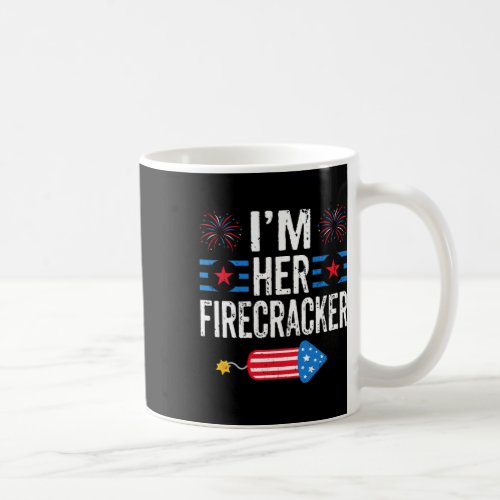 Her Firecracker 4th Of July Fireworks Matching Cou Coffee Mug