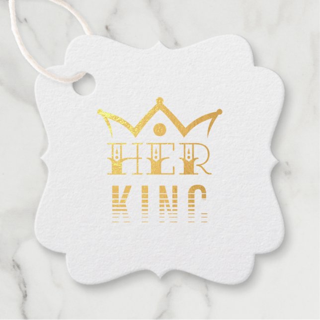 Her King Foil Favor Tags (Front)