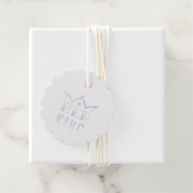 Her King Foil Favor Tags (With Box)