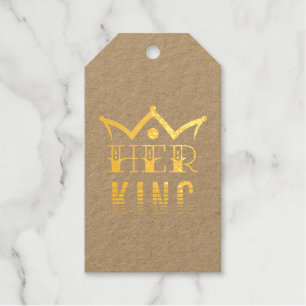 Her King Foil Gift Tags
