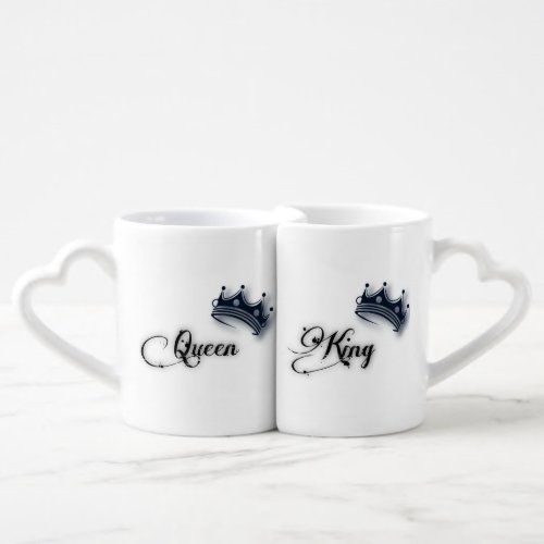 Her King His Queen Couples Mug Set
