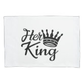 Her King His Queen His Hers Pillow Couple Cushion Gift Inspirational Q – RB  & Co. Pillows