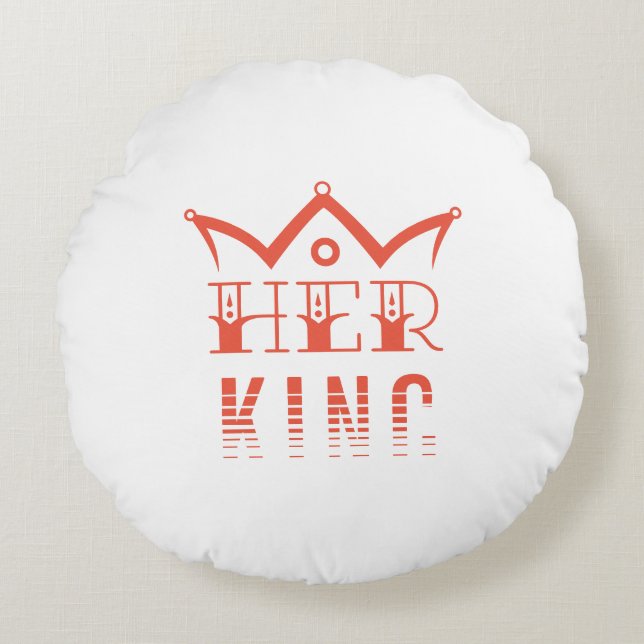 Her King Round Pillow (Front)